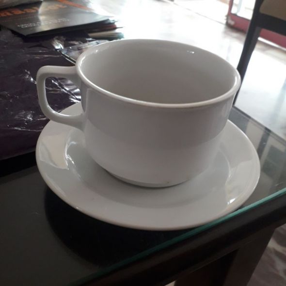 Az içilmiş çay fincan