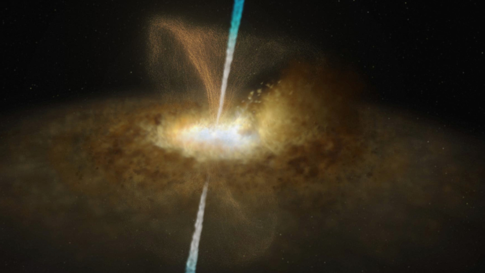 A very massive black hole surrounded by a dust ring is visible in the galaxy Messier 77's center, as seen in new, accurate images. This now supports a long-held theory.
