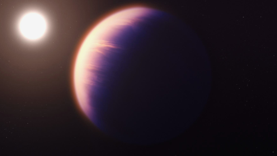 The James Webb Telescope provides spectacular insights into the atmosphere of a planet 700 light-years away. For the first time, it was able to detect sulfur dioxide on an exoplanet.