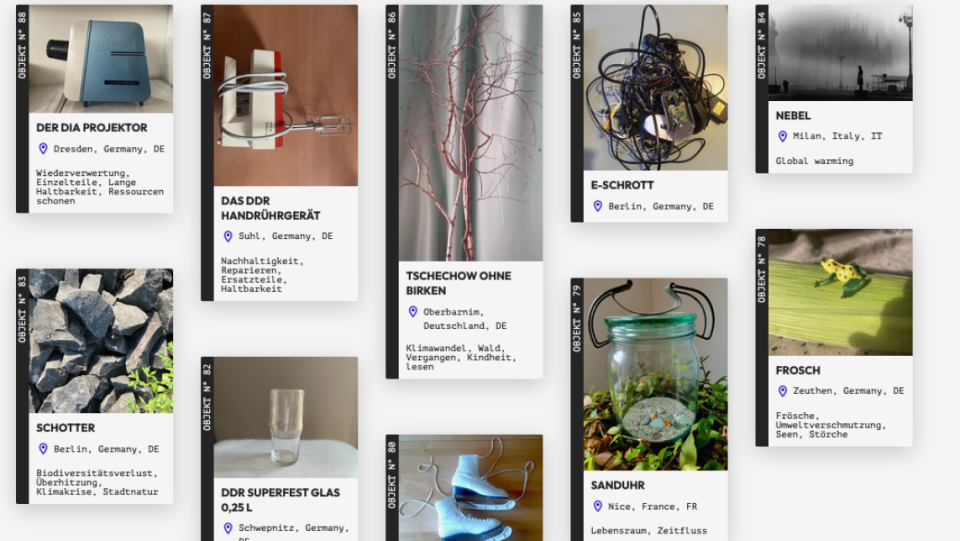 Are we facing a new Earth Poche in Man?
 The Berlin Natural History Museum calls up citizens with their own exhibits at a museum of the Anthropocene.
